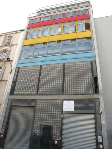  façade immeuble Le Corbusier sur rue du Chevaleret